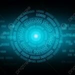 93jf7yd code meaning explained with digital data background