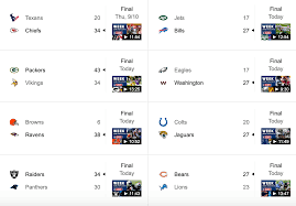 nfl scores