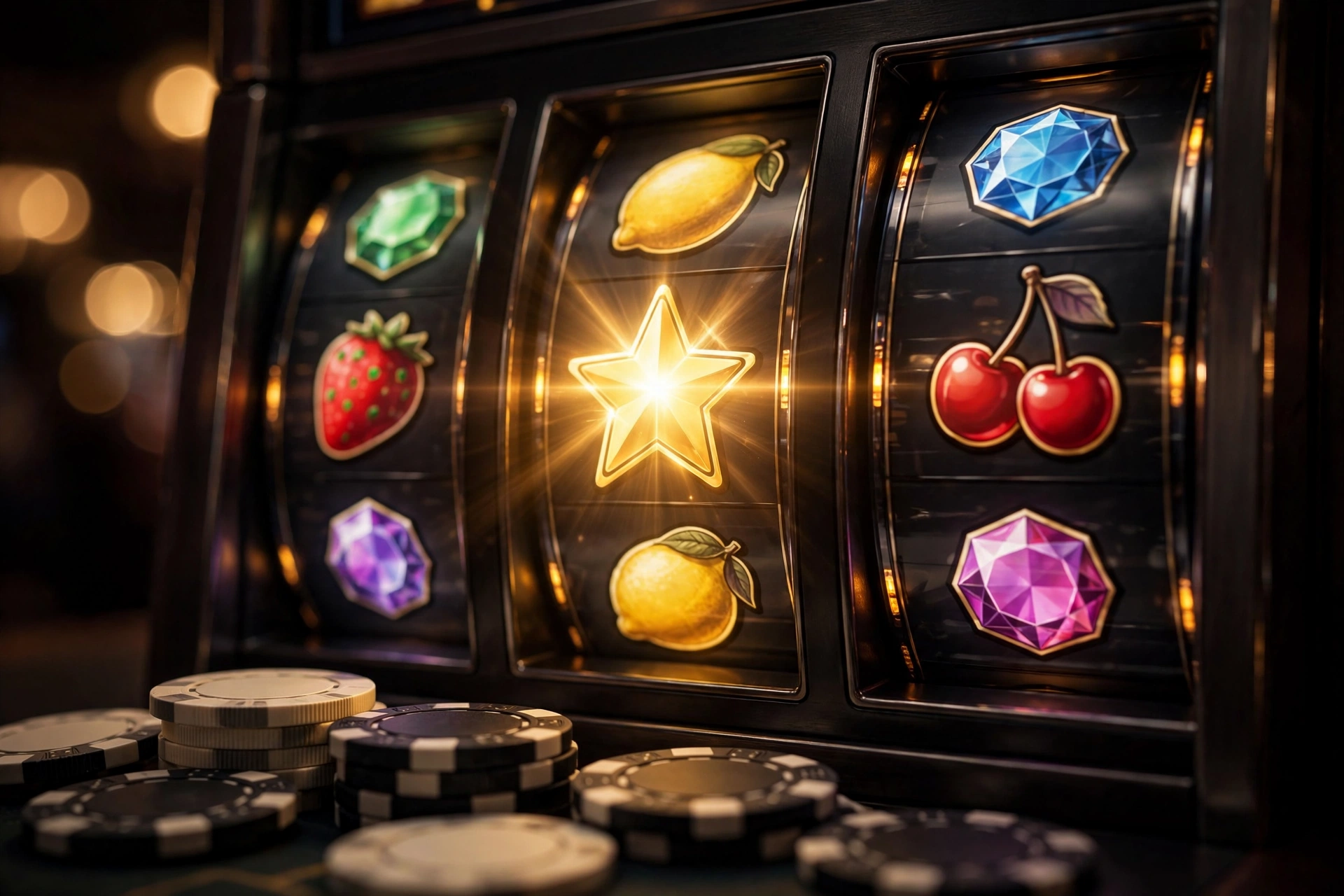 wild and scatter symbols explained slot machine reels star gem symbols